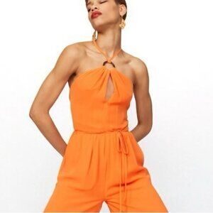 TOCCIN Orange jumpsuit $495 Retail Size 8 |  Please see description